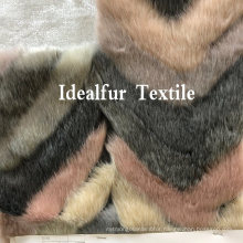 Multi Color Short Pile Fake Raccoon Fur